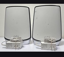 2 Netgear Orbi AX6000 RBR850 Router and RBS850 Satellite - Used . picture