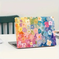 2x Colored Floral PVC Laptop Protective Cases Self-adhesive Scratch Resistant  picture