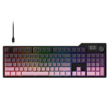 Pink Mechanical Gaming Keyboard Wired Gasket Mount White Backlit picture