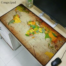Old World Map Large Gaming Mouse Pad Mouse Mat Keyboard Pad Play Mat SALE picture