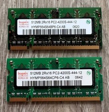 3x Hynix 512MB DDR2 PC2-4200S Laptop RAM HYMP564S64BP6 SODIMM Lot picture