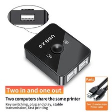 USB Printer Sharing Switch 2 Computers 1 Printer Splitter USB 2.0 picture