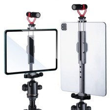 Metal Tripod Mount, 7.9-12.9in Ipad Holder, Rotatable Cold Shoe, 2 Acra Swiss... picture