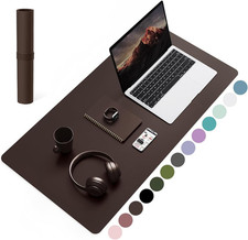 Leather Desk Pad Waterproof Large Mouse Pad for Office Home and Work 31.5 by picture