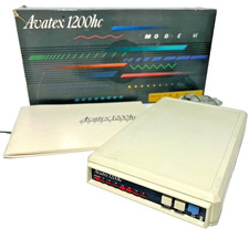 Avatex 1200hc Modem w/Manual Power Cords Vintage picture
