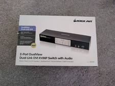 IOGEAR 2 Port DualView Dual Link DVI KVMP Switch w/Audio GCS1642 IOB w/Adapter picture