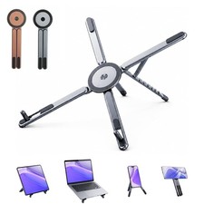 4 in 1 Portable Adjustable Laptop Stand Magnetic Phone Holder Video Streaming US picture