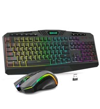 Redragon S101M-KS Gaming Keyboard and Mouse Wireless with Tri-Mode, RGB Keyboard picture