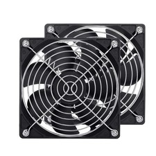 2 Pack 120mm Fan Dc 12v Computer Fan 120mm X 120mm X 25mm 2-pin High Performance picture