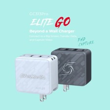 AverMedia Elite Go Capture Card for Streaming Portable Charger (Black/White) picture