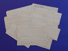 USSR Computer Mainframe Punch Card Perforated 20 pcs. Soviet Union . # 19 picture