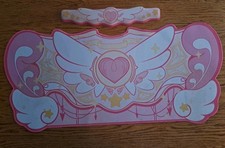 GeekShare Extended Mouse Pad Wrist Rest Non-Slip Rubber Mouse Mat Star Wing Pink picture