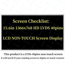15.6'' For HP 2000-2C22DX 1366x768 HD 40 Pins Screen Replacement LCD LED Display picture