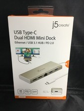 Genuine j5create JCD381 USB Type-C Dual HDMI Mini Dock picture