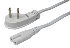 SF Cable 2ft NEMA 1-15P to C7 Ultra Low Profile Angle Non-Polarized Power Cor... picture
