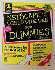 Vintage For Dummies: Netscape and the World Wide Web by Paul Hoffman 1996 picture