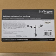 Desk Mount Dual Monitor Arm, Adjustable  Height & Angle, #armdual3 StarTech picture