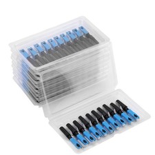 100 PCS SC Embedded Fiber Optic Quick Fast Connector Cable Extender Adapter picture