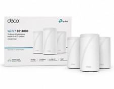 TP-Link Deco BE68 Wi-Fi 7 BE14000 Tri-Band Mesh Router System 3-Pack 10Gbps picture