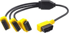 1.6ft/50cm OBD2 Splitter Cable, 3 Way OBD-II Extension, Full 16 Pin 1 to 3 Femal picture
