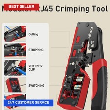 ZoeRax RJ45 CAT7 CAT6A Crimping Tool for Cat7/6a/6/5e Network Connector Wire picture