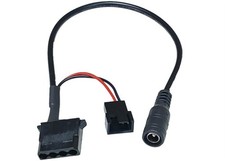 12V DC5521 to Molex 4Pin/2510 3Pin/4Pin Fan Splitter Cable, 27cm Pure Copper ... picture