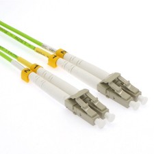 6ft LC/LC OM5 Multimode Duplex Fiber Optic Cable 50/125 Green 100G picture