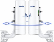 AdaLov CPE361 5KM Outdoor Wireless Bridge (2 Pack) 14dBi Antenna + 2x1Gbps Ports picture