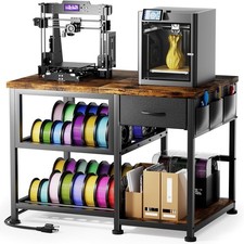 3D Printer Stand with Filament Storage Rack, Heavy Duty 3D Printer Table with Po picture