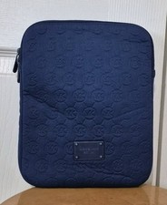 Michael Kors Embossed Logo Navy Blue Ipad Tablet Sleeve Case Cover picture