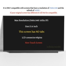 For NE156QHM-NY1 V8.2 40 Pins QHD Screen Replacement LCD Display picture