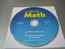 Houghton Mifflin California Math - eMath Book - Grade 5 (PC & MAC, DVD-ROM) picture