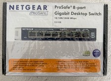 NETGEAR PROSAFE 8-PORT GIGABIT DESKTOP SWITCH, GS108 - NEW SEALED BOX picture