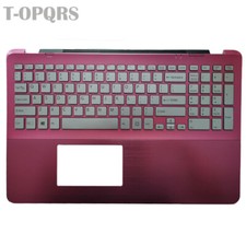 New For Sony VAIO SVF15A SVF15A1C5E Pink Palmrest & US Keyboard With Backlit picture