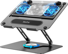 Laptop Cooling Pad with Detachable Fan & Cooler, Adjustable Height & Angle, 360 picture