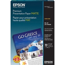 EPSON S041263 Premium Presentation Paper Matte 13x19 A3+ Super B 50 Sheets picture