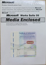 Vintage - Microsoft Works Suite 99, Media Enclosed picture