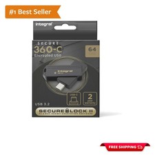 Secure 64GB USB-C Flash Drive - 256-bit AES Encrypted for Ultimate Protection picture