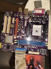 Retro Pc Gaming Bundle Ecs Alive6100-VSTA Motherboard 430w PSU ￼ Windows Xp Disk picture