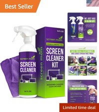 Alcohol-Free Screen Cleaner with Microfiber Cloth - Effortless Streak-Free Shine picture
