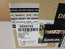 Lexmark 40X3743 Black Developer-New Sealed Box picture