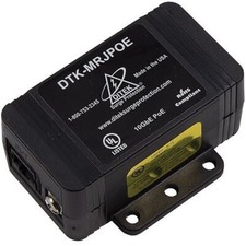 DITEK DTK-MRJPOE PoE Surge Protector, RJ45 In/Out, 10GbE, 802.3bt, UL 497B picture