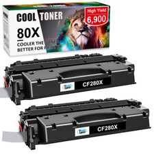2PK CF280X High Yield Toner Cartridge For HP 80X LaserJet Pro 400 M425dn M401n picture