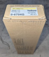 Genuine Riso S-6704G Yellow Ink Cartridge Date of Prod: 2021/10/11 ComColor 3110 picture