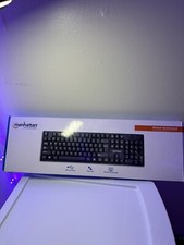 Manhattan 104-key Black Wired Keyboard with Built-in 5 ft. (1.5 m) USB-A Cable picture