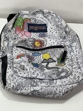 Jansport Cross Town Backpack Laptop Bag Color Me In Edition School Travel picture
