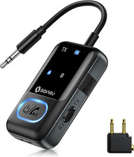 Adaptador transmisor Bluetooth 5.3 para avión inalámbrico 2 en 1 picture