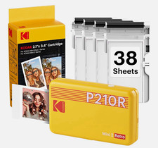 Kodak Mini 2 Retro Portable Bluetooth Dye-Sub Photo Printer 2.1x3.4