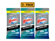 Windex Electronic Cleaning Wipes,Pre-Moistened Screen Wipes 3 Packs Of 25 picture