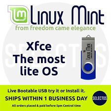 Linux Mint 21.3 Virginia Xfce Bootable USB 64bit Advanced & New Linux Users picture